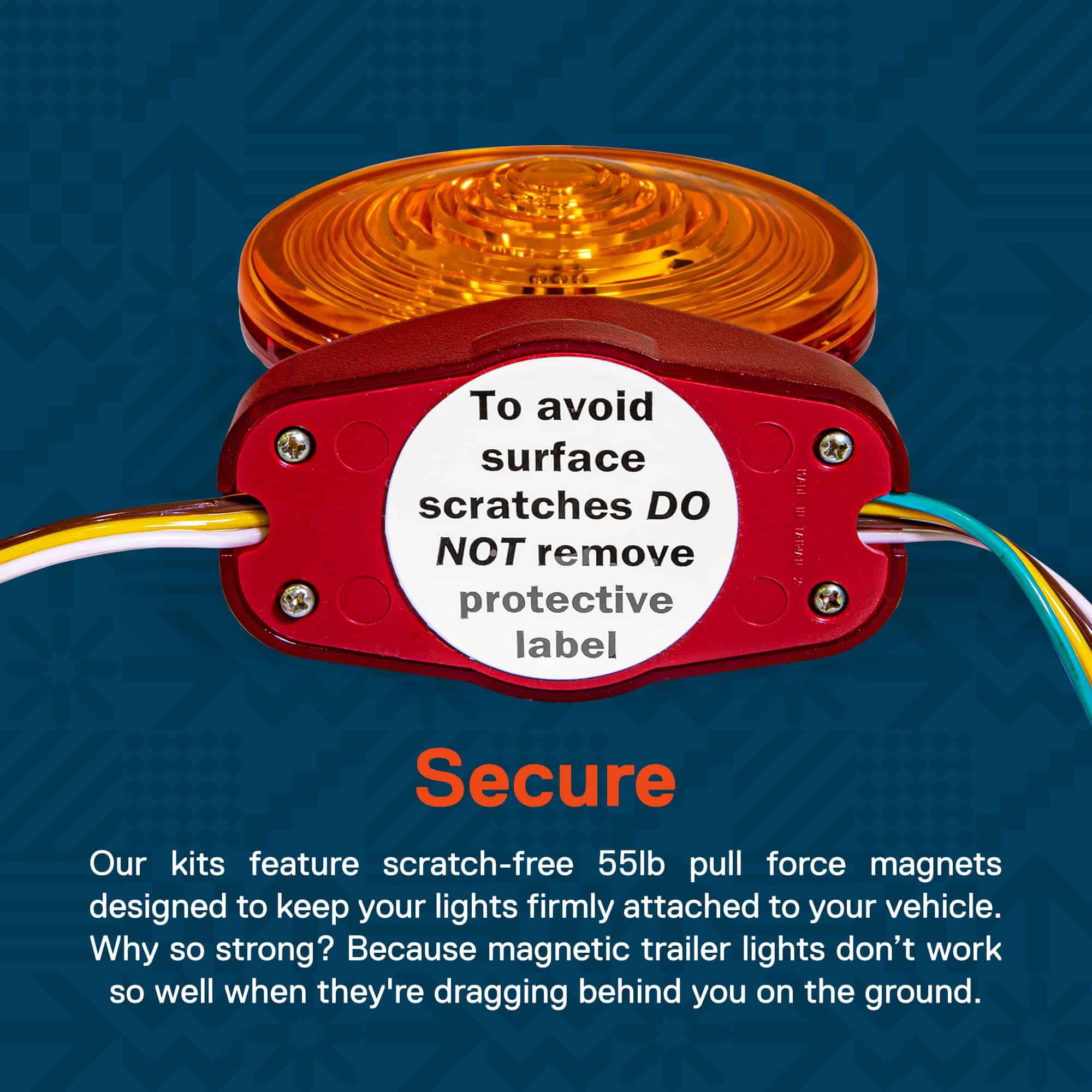 Juego de Luces de Remolque Magnéticas Rojas/Ámbar LED True - Imagen 6