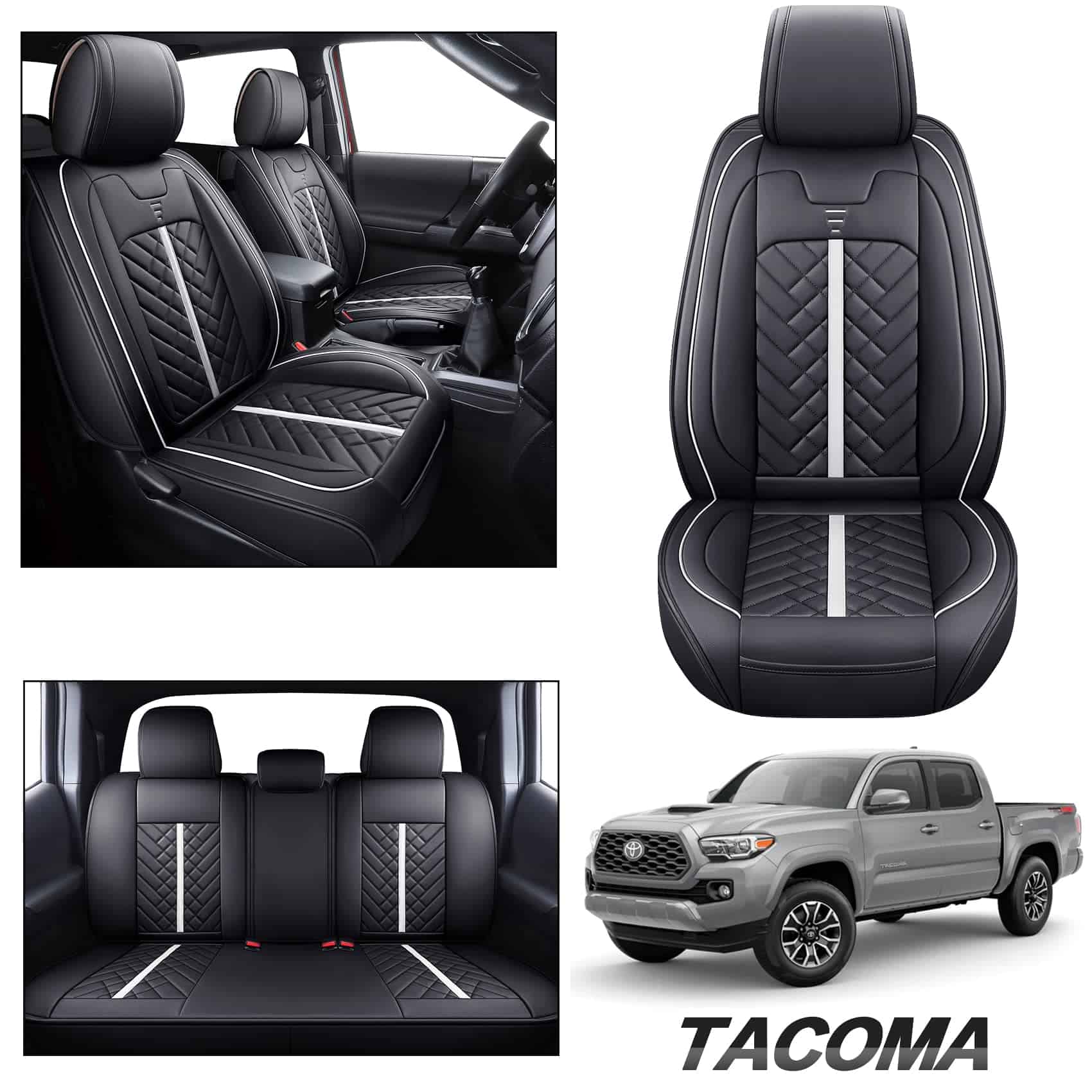 Cubiertas de asiento Tomatoman para Toyota Tacoma - Imagen 8