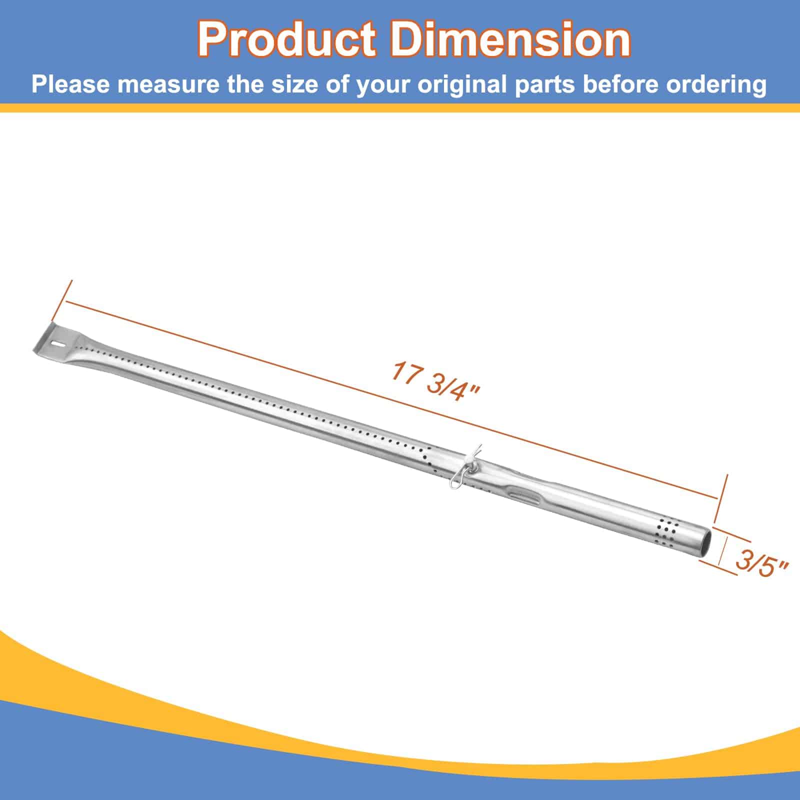 Tubo Quemador para Parrilla Charbroil 463347518 463243518 - Imagen 3