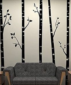 244cm de Altura �nico 5 �rboles de Abedul Blancos con Ramas