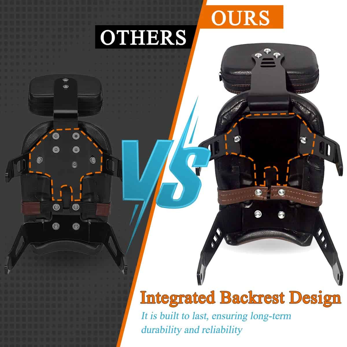 Asiento del pasajero con respaldo FOVPLUE para Indian Scout - Imagen 4