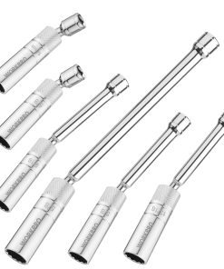 Juego de 6 llaves de bujía magnéticas giratorias WORKPRO,