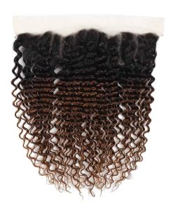 Lace Frontal de Onda Profunda Ombre #1b/30 de Cabello