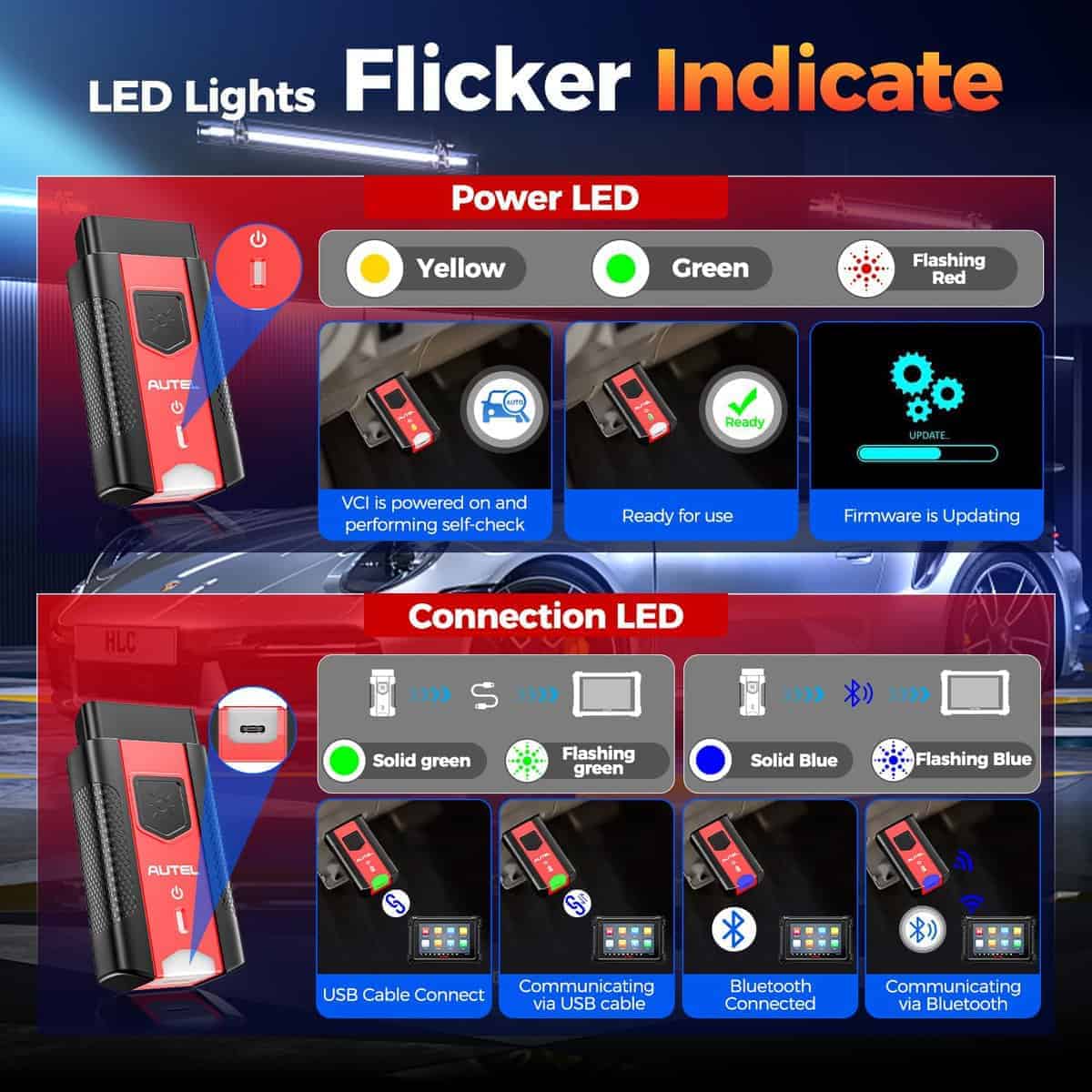 Autel MaxiVCI V200 VCI200 Wireless Dongle, Adaptador de - Imagen 8