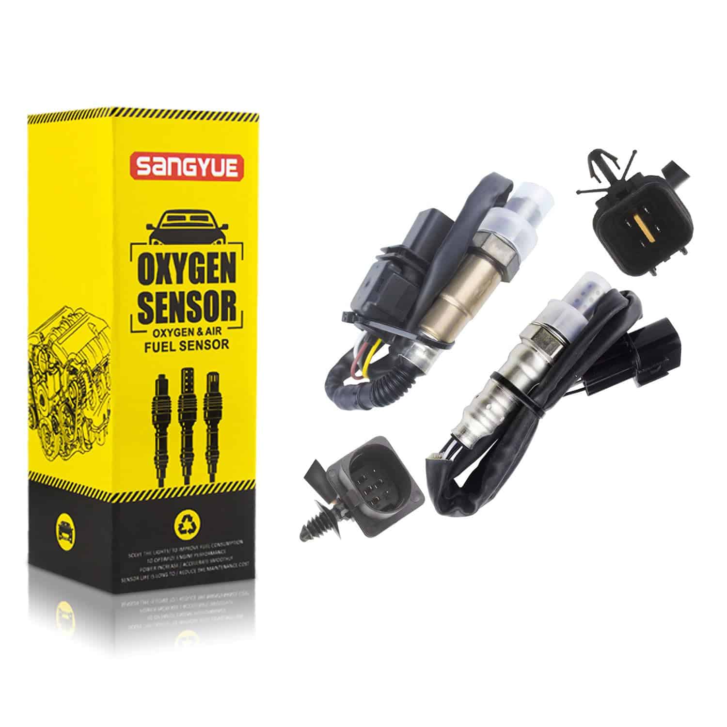 Sangyue 2PCS Sensor de Oxígeno O2 1 & 2 para 2015-2016 Kia
