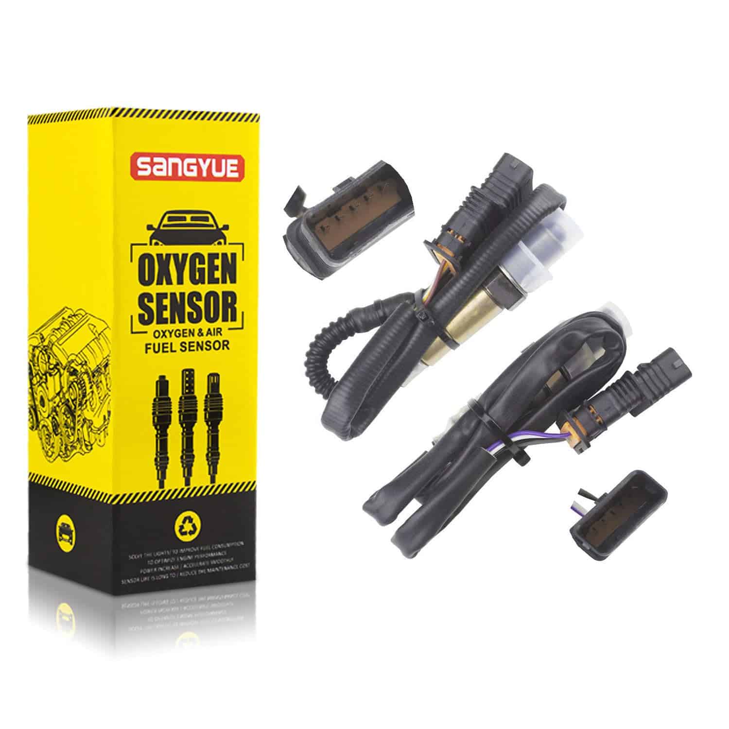 Sangyue 2PCS Sensor de Oxígeno O2 1 & 2 para BMW 2.0L X1 X3