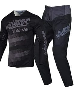 Conjunto de Jersey y Pantalón para Motocross -Negro Gris