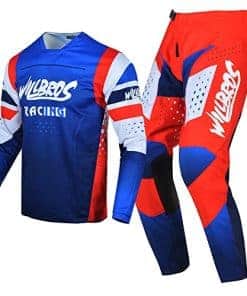 Conjunto de Equipamiento de Motocross -Rojo Azul