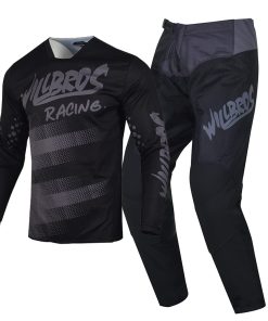 Conjunto de Jersey y Pantalón de Motocross -Negro Gris