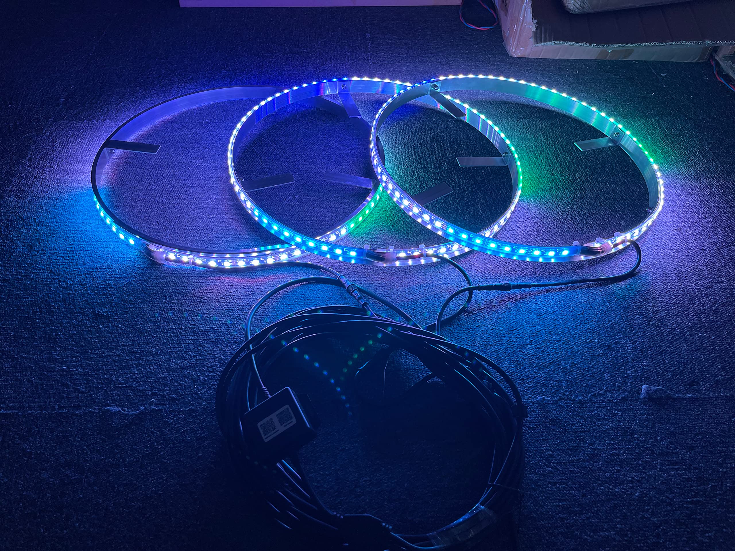 15.5�� Aro de luz de rueda de color Flow Led que persigue - Imagen 3