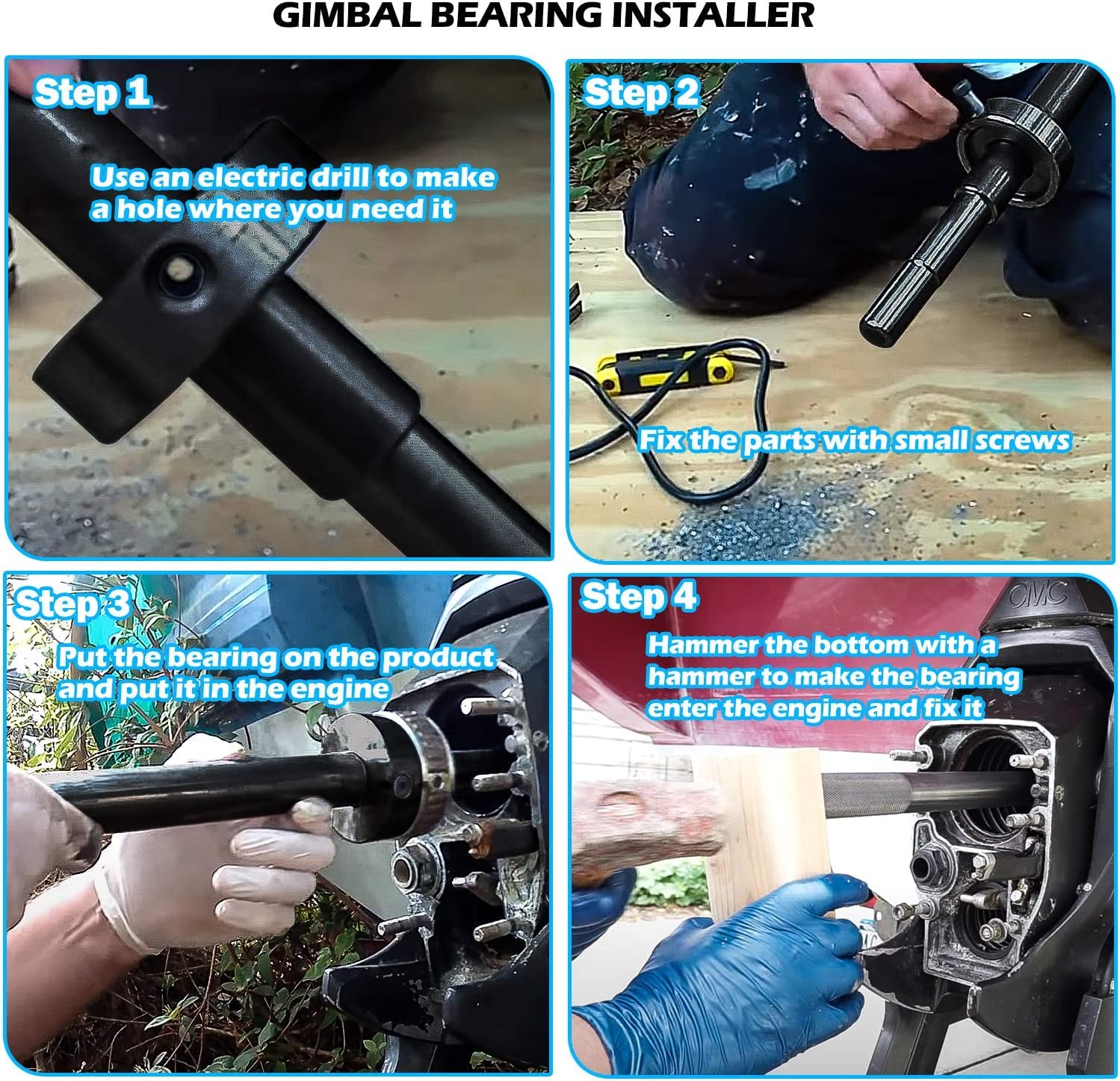 Extractor e instalador del rodamiento del gimbal, Removedor - Imagen 5