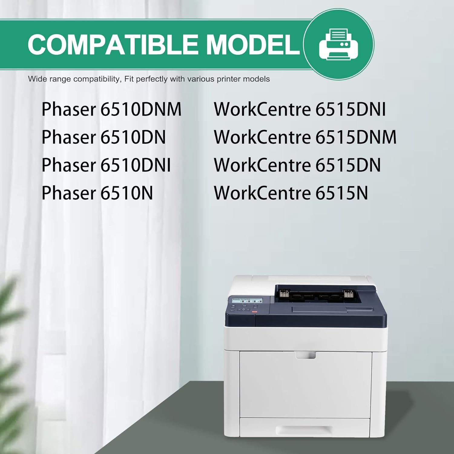 1 Paquete 6510/6515 Unidad de Tambor Negro (Rendimiento de - Imagen 3