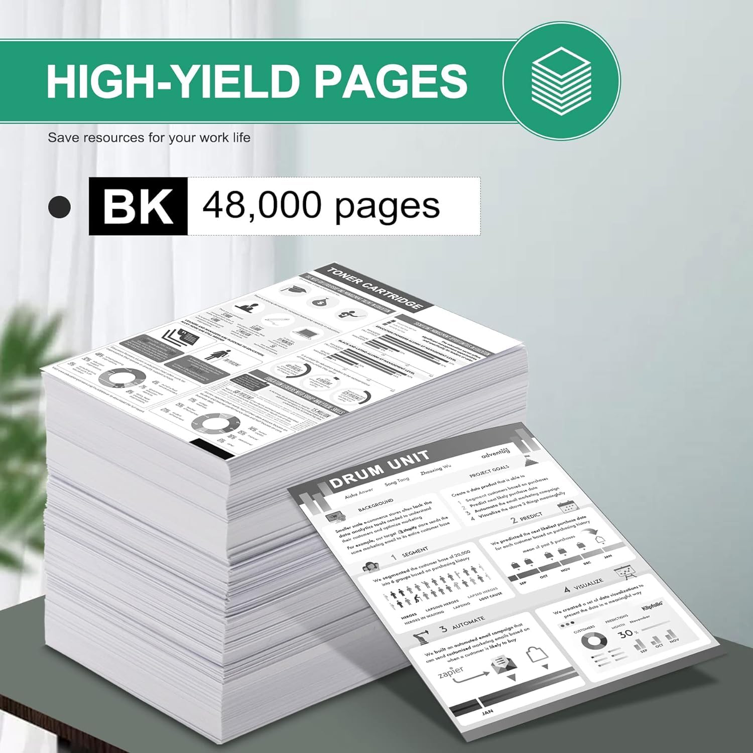 1 Paquete 6510/6515 Unidad de Tambor Negro (Rendimiento de - Imagen 4