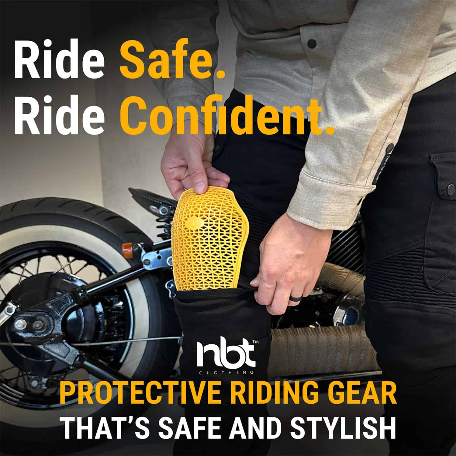 Pantalones de Moto Protectores NBT Clothing - Armadura CE - Imagen 7