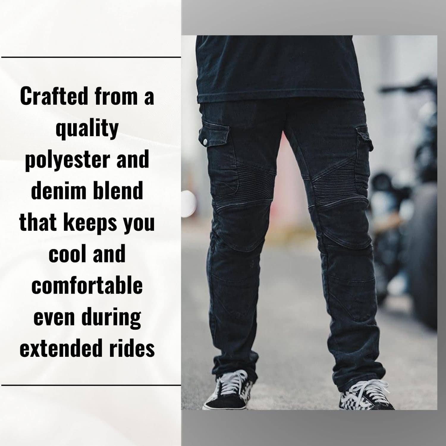 Pantalones de Moto Protectores NBT Clothing - Armadura CE - Imagen 5