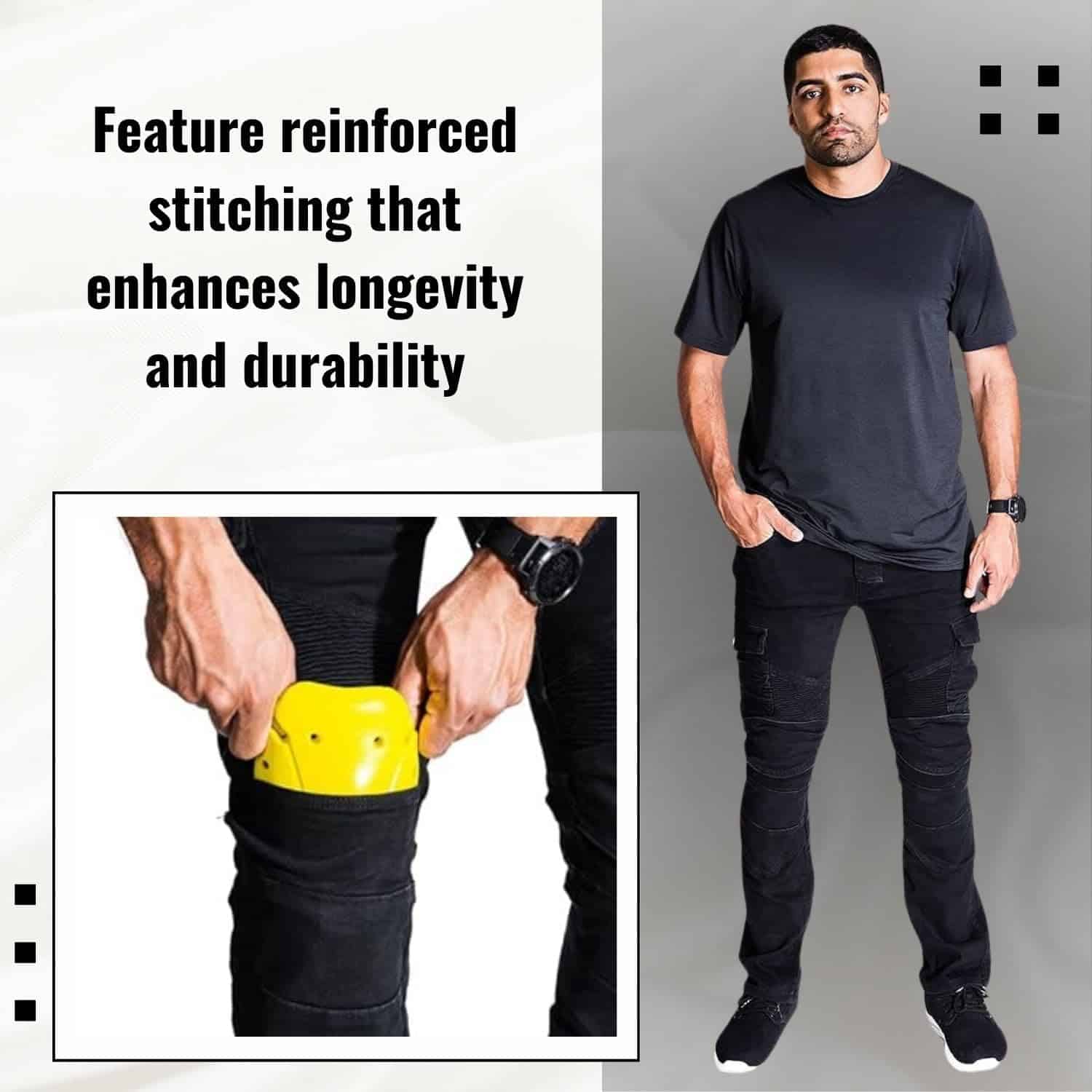 Pantalones de Moto Protectores NBT Clothing - Armadura CE - Imagen 4