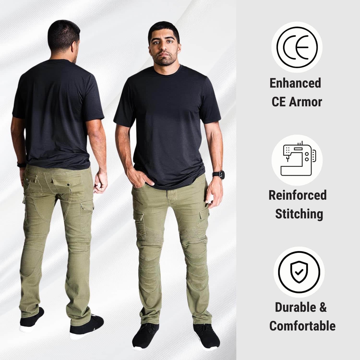 Pantalones Protector Moto NBT Clothing - Armadura CE - Imagen 5