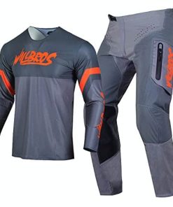 Conjunto de Jersey y Pantalón de Motocross -Naranja Gris