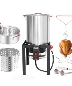 Combo Eléctrico de Freidora de Pavo NUUK 30QT y Freidora de