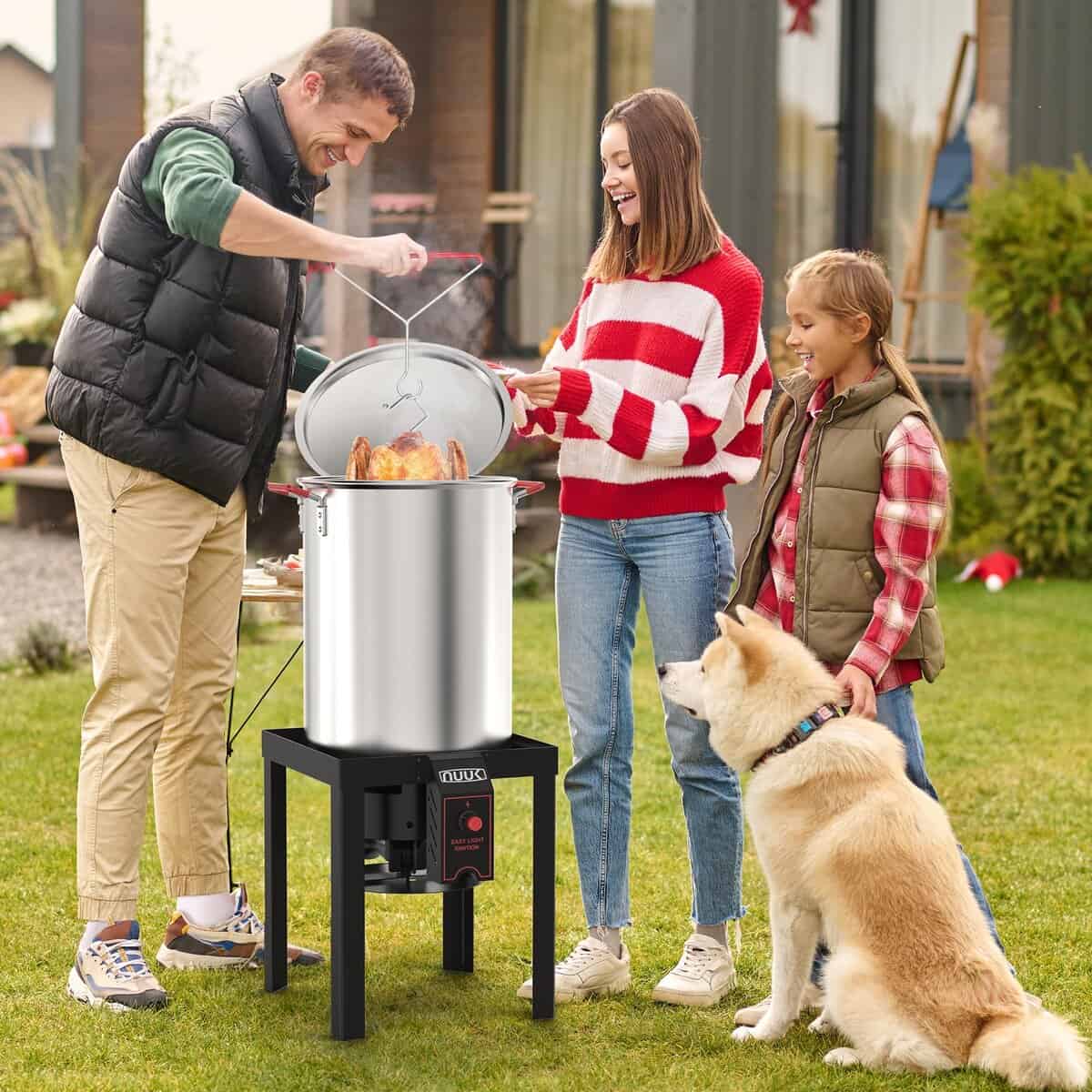 Combo Eléctrico de Freidora de Pavo NUUK 30QT y Freidora de - Imagen 5