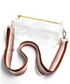 Bolso Estadio Transparente Tech Candy con Correa de