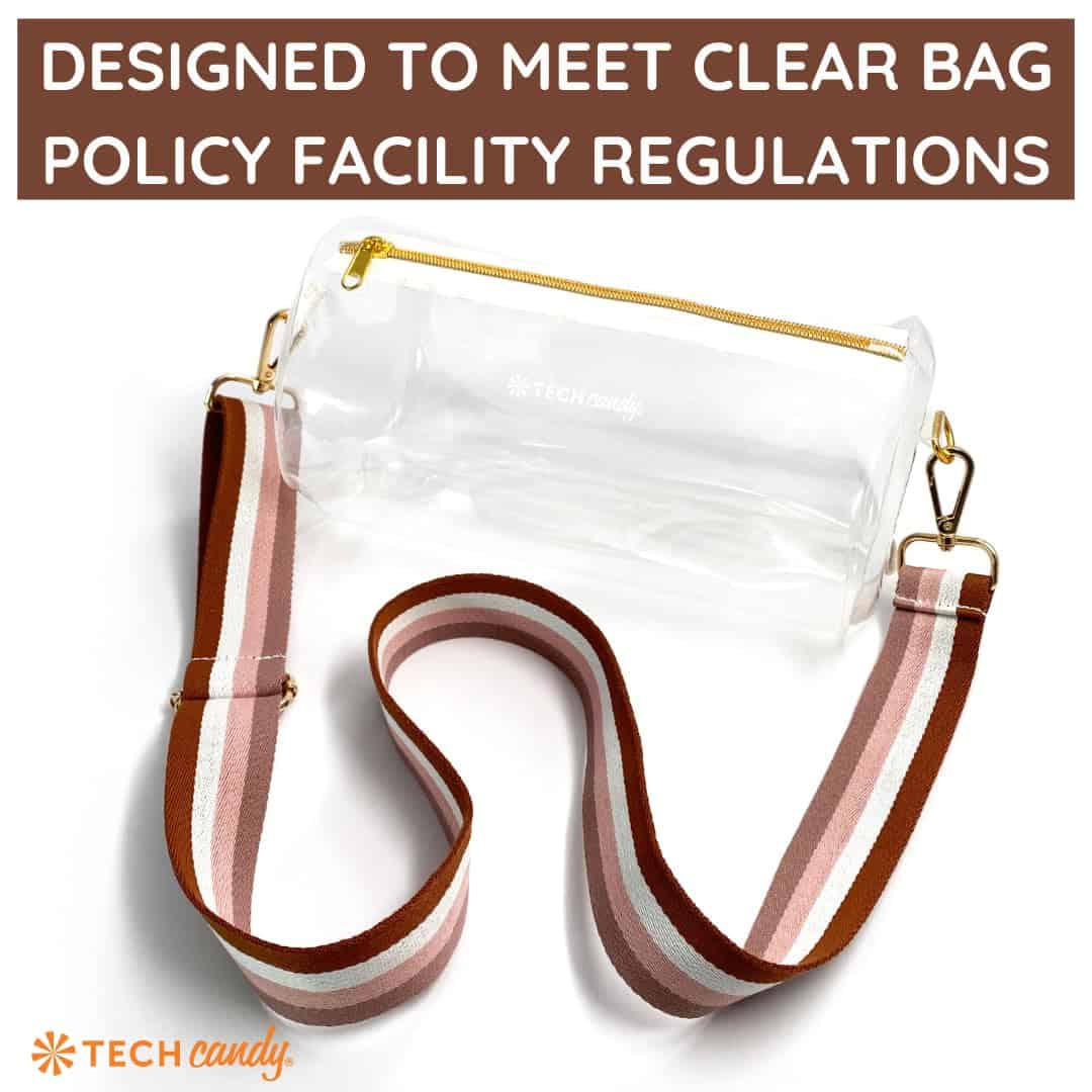 Bolso Estadio Transparente Tech Candy con Correa de - Imagen 3