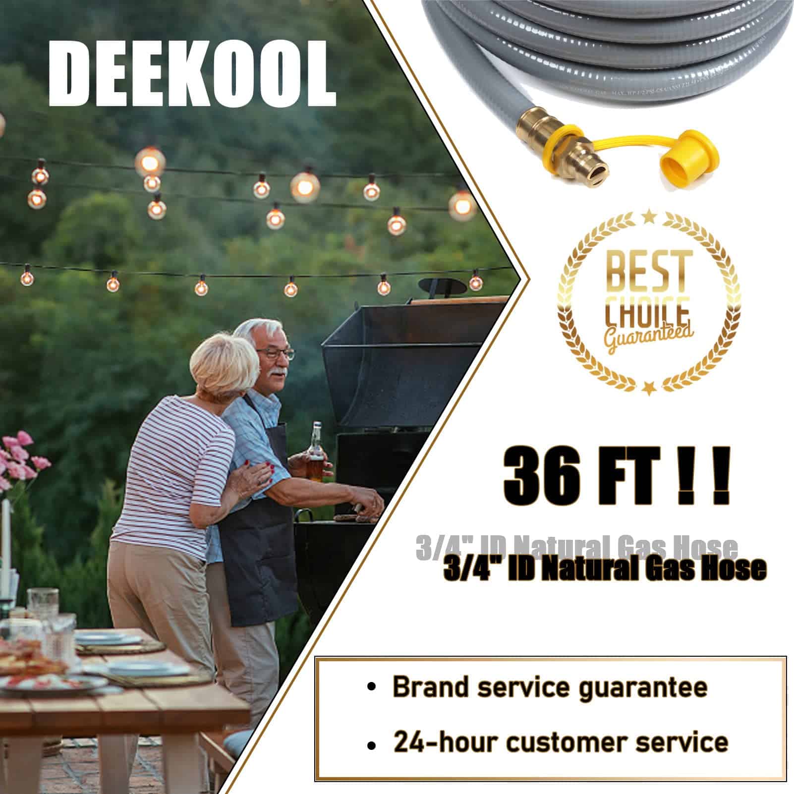 Manguera de Gas Natural de 36 Pies con Conexiones de - Imagen 8