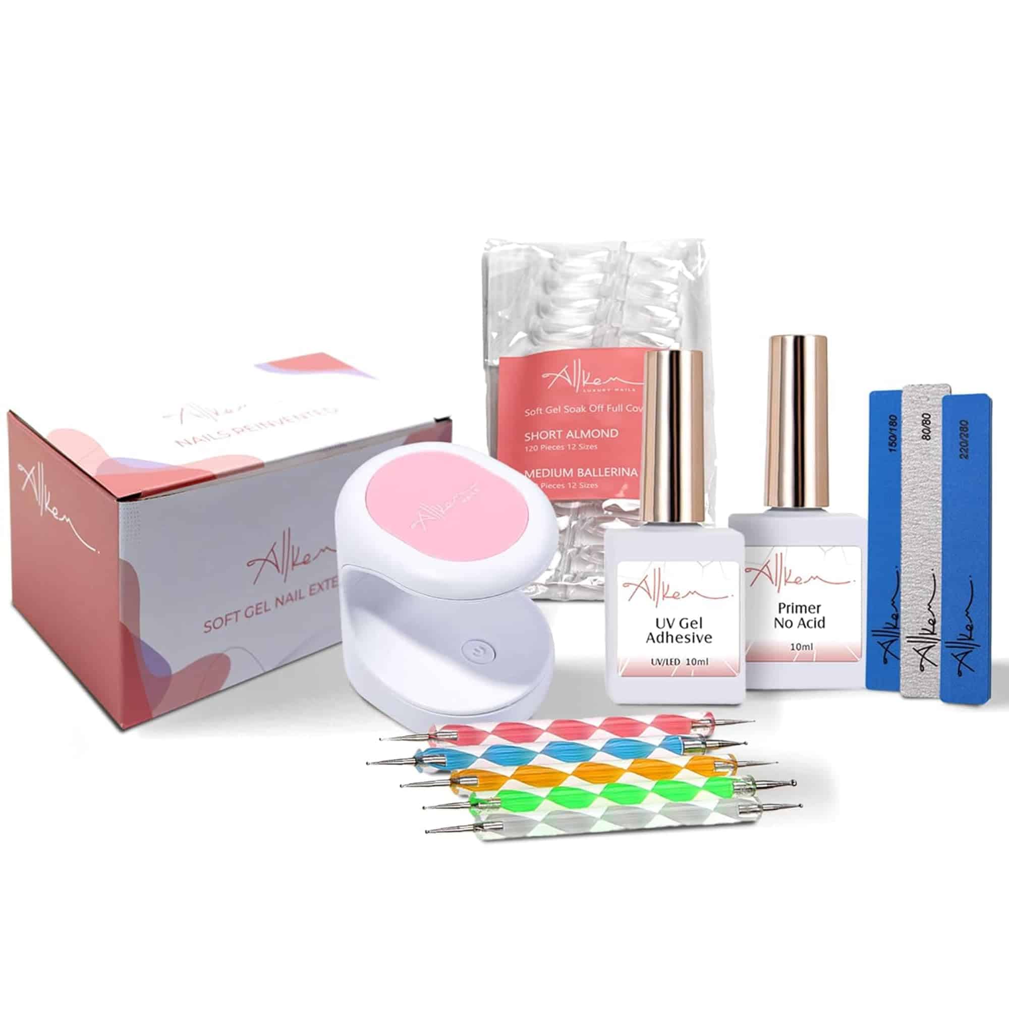 Kit de Extensiones de Uñas de Gel Allkem - Set de Manicura