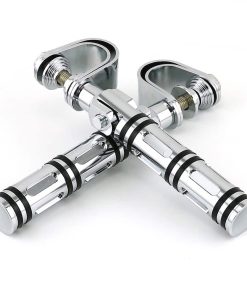 Descansa pies de carretera para motocicletas Bravedog Negro