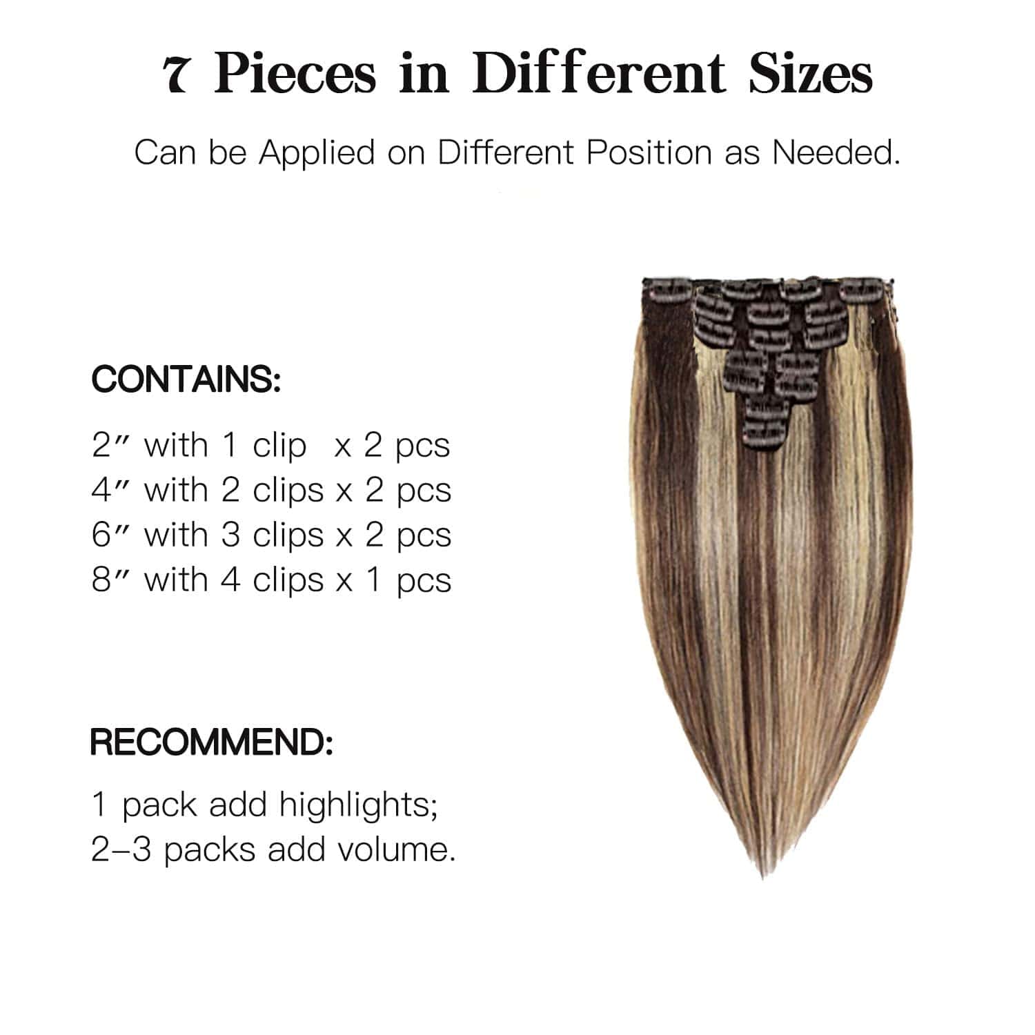 Extensiones de Cabello Clip en PARAHAIR, 100% Cabello - Imagen 5