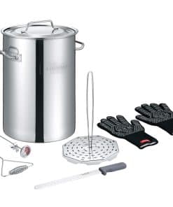 CONCORD Juego de Freidora de Pavo de Acero Inoxidable