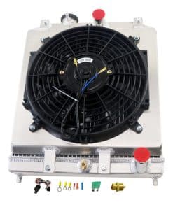 Radiador de aluminio Tepilauda para Honda Civic del Sol