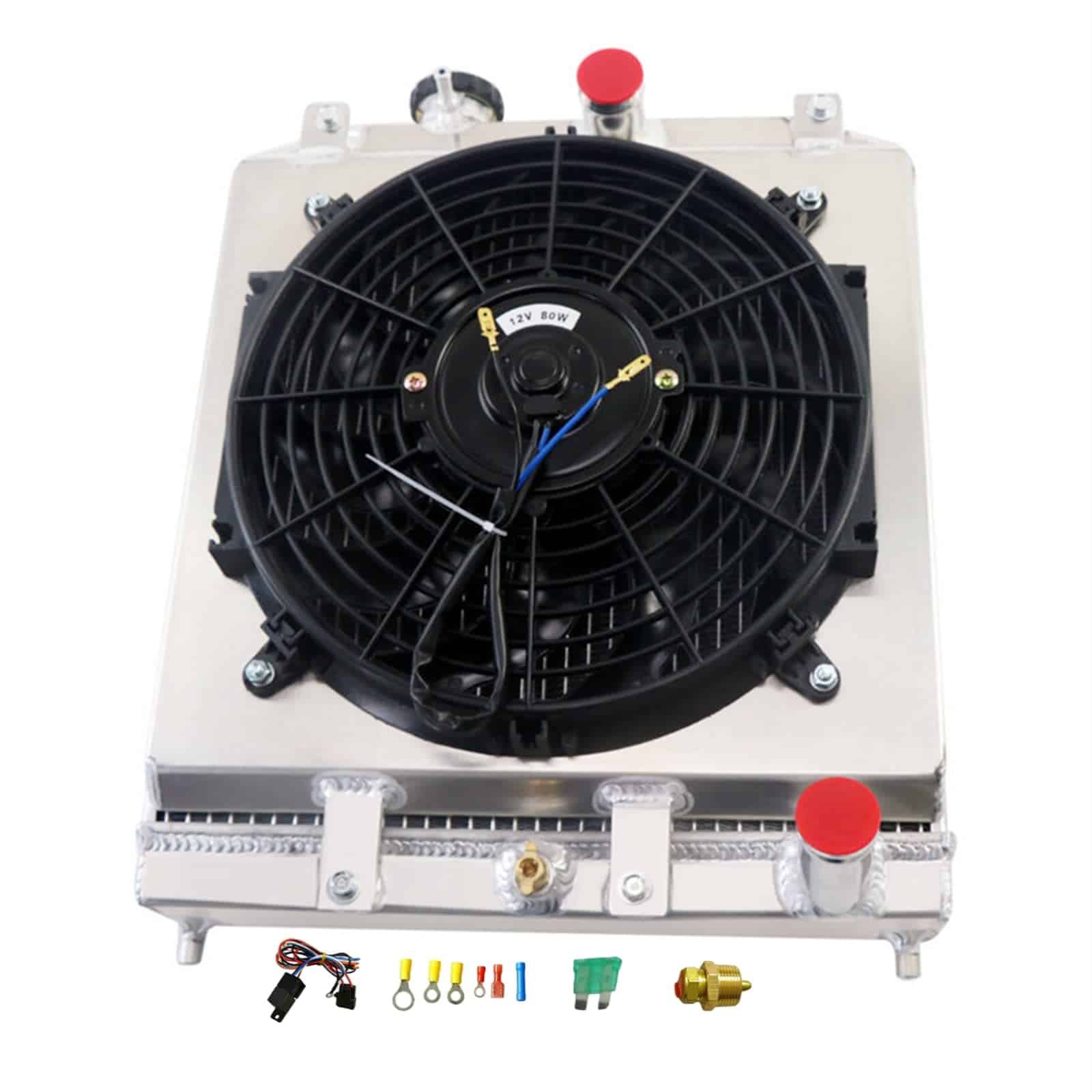 Radiador de aluminio Tepilauda para Honda Civic del Sol