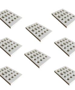 Cmanzhi CG77 (Paquete de 8) Ladrillos de Cerámica Flame