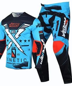 Conjunto de Jersey y Pantalón de Motocross -Azul