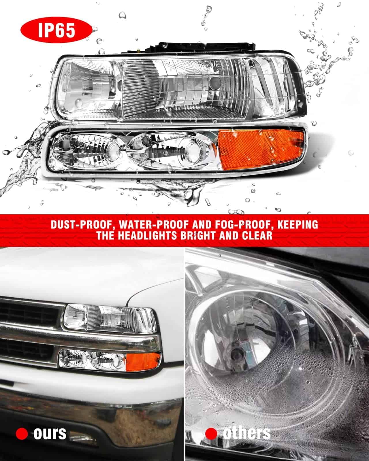 Conjunto de faros ADCARLIGHTS para Chevy Silverado 1500 - Imagen 6