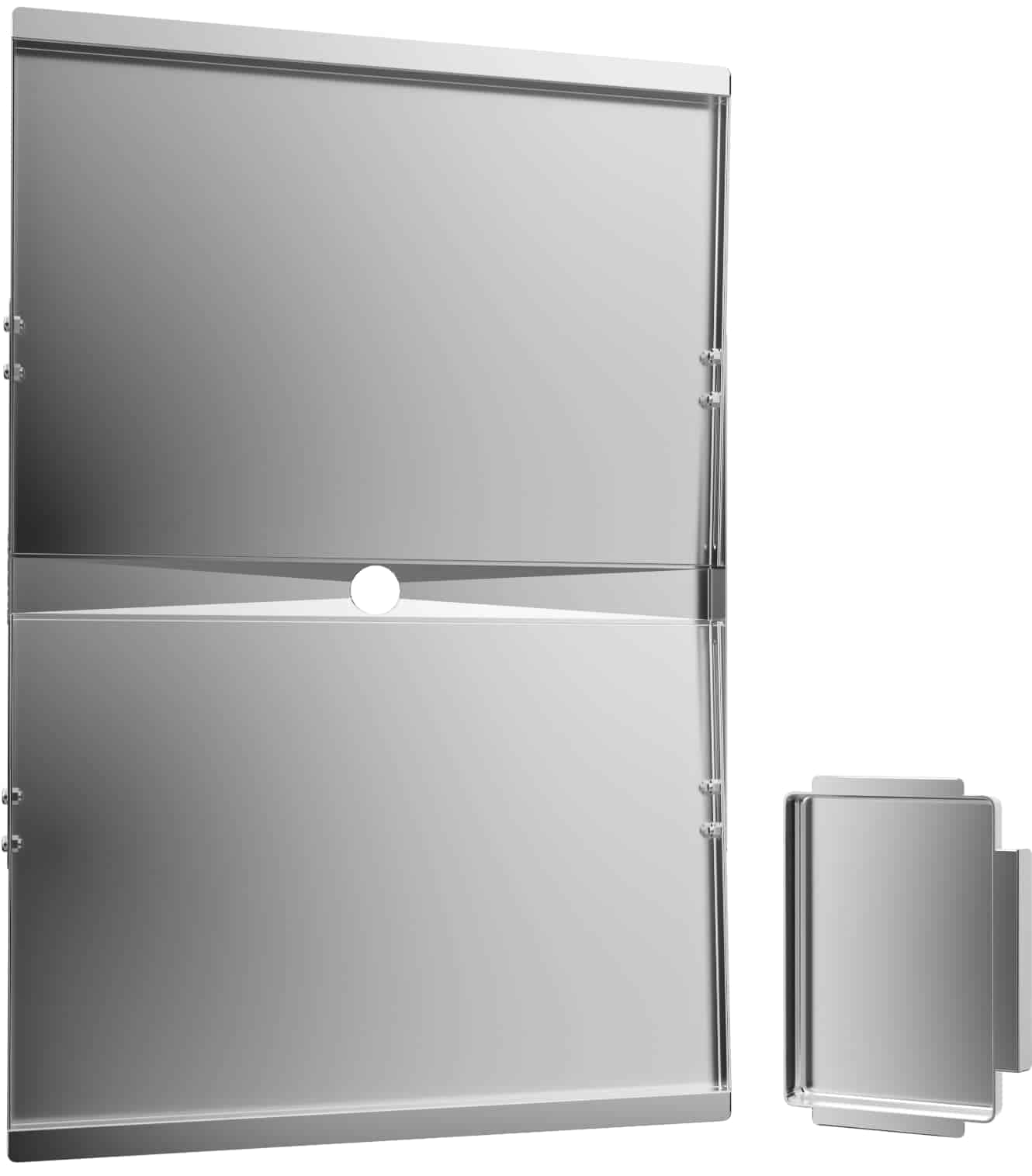 Bandeja de grasa de acero inoxidable con bandeja de