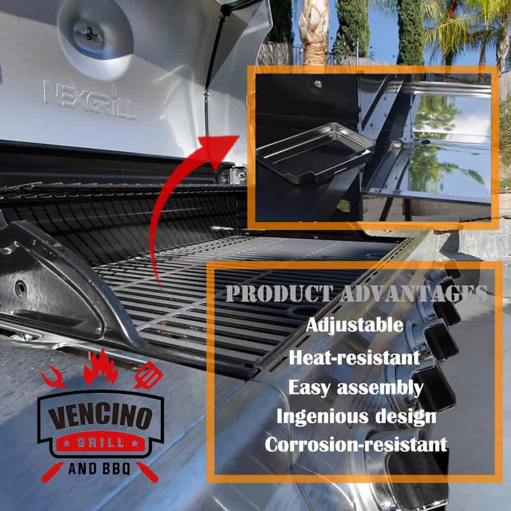 Bandeja de grasa de acero inoxidable con bandeja de - Imagen 6