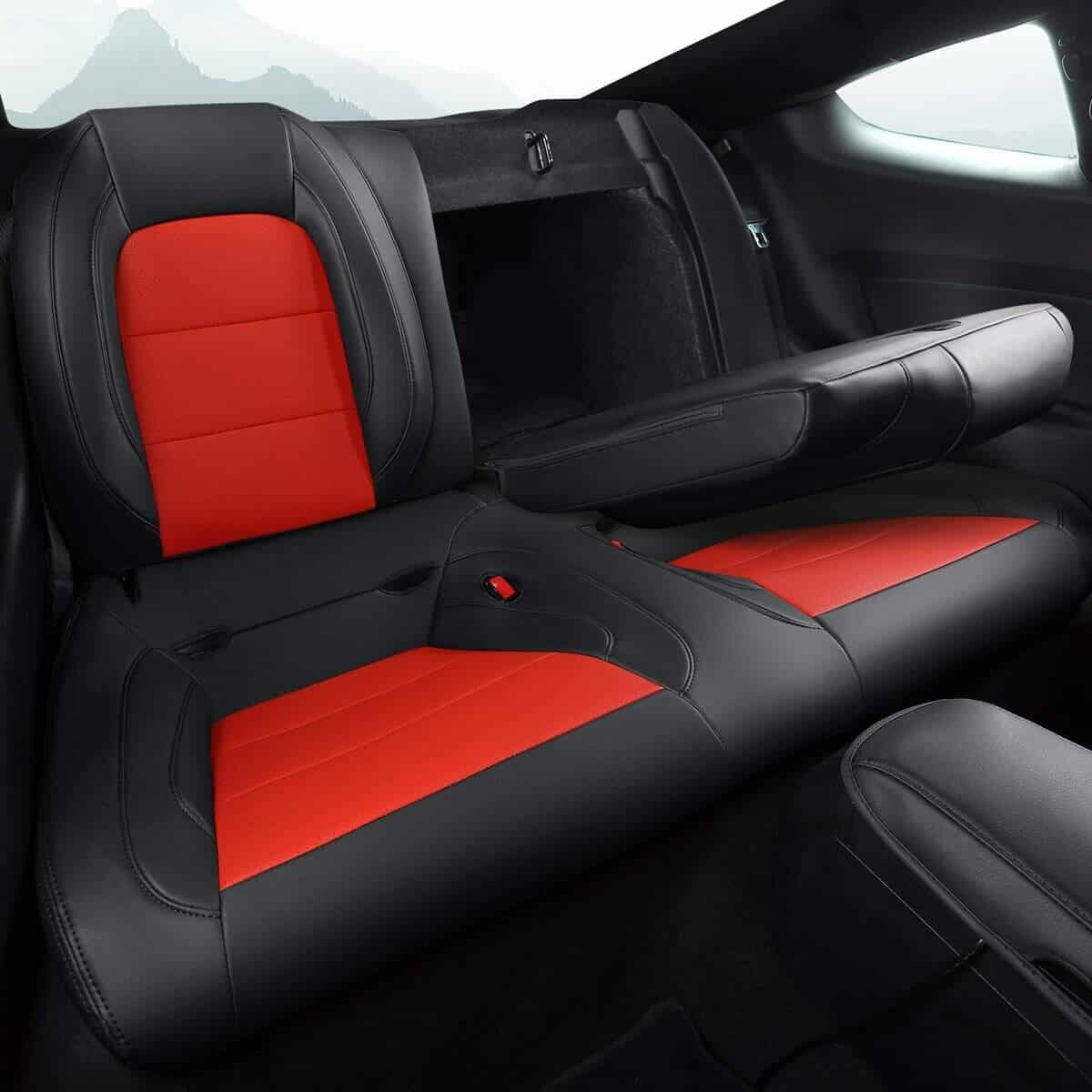 Cubiertas de Asiento de Coche Personalizadas -Negro+Rojo - Imagen 8