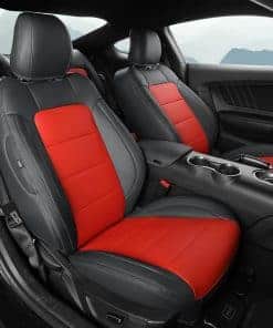 Cubiertas de Asiento de Coche Personalizadas -Negro+Rojo