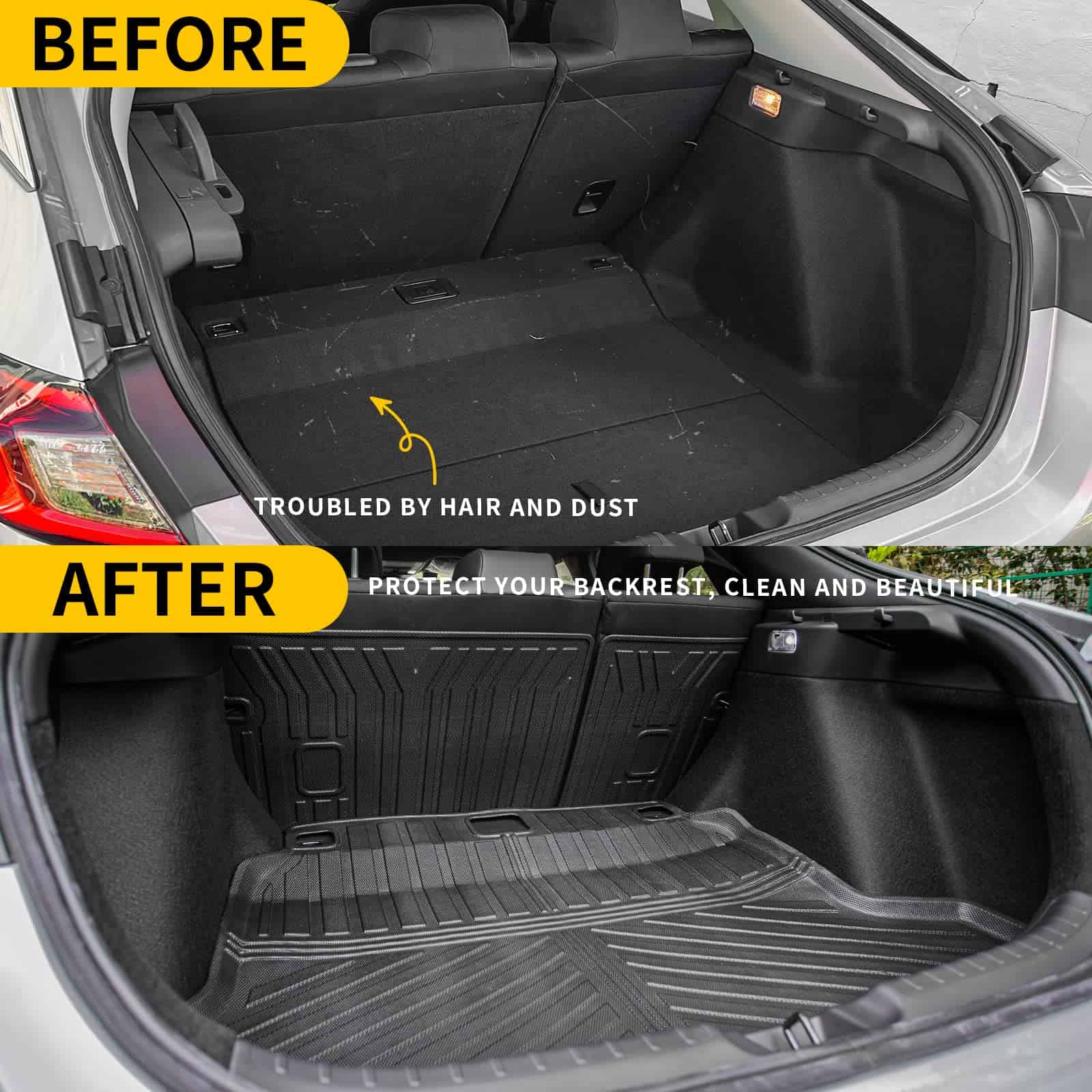 Tapetes Maxzina Compatible con Honda Civic Hatchback - Imagen 3