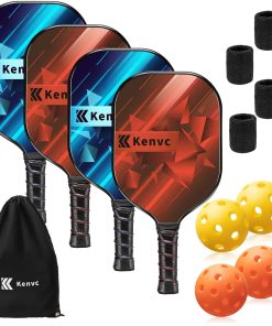 Conjunto de 4 Paletas de Pickleball Kenvc, Paleta de Pickle