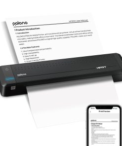 Impresora portátil POLONO, MT800 2.0 Impresora térmica,
