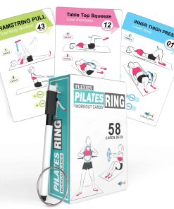 Flexies Pilates Ring Workout Cards - 58 Tarjetas de