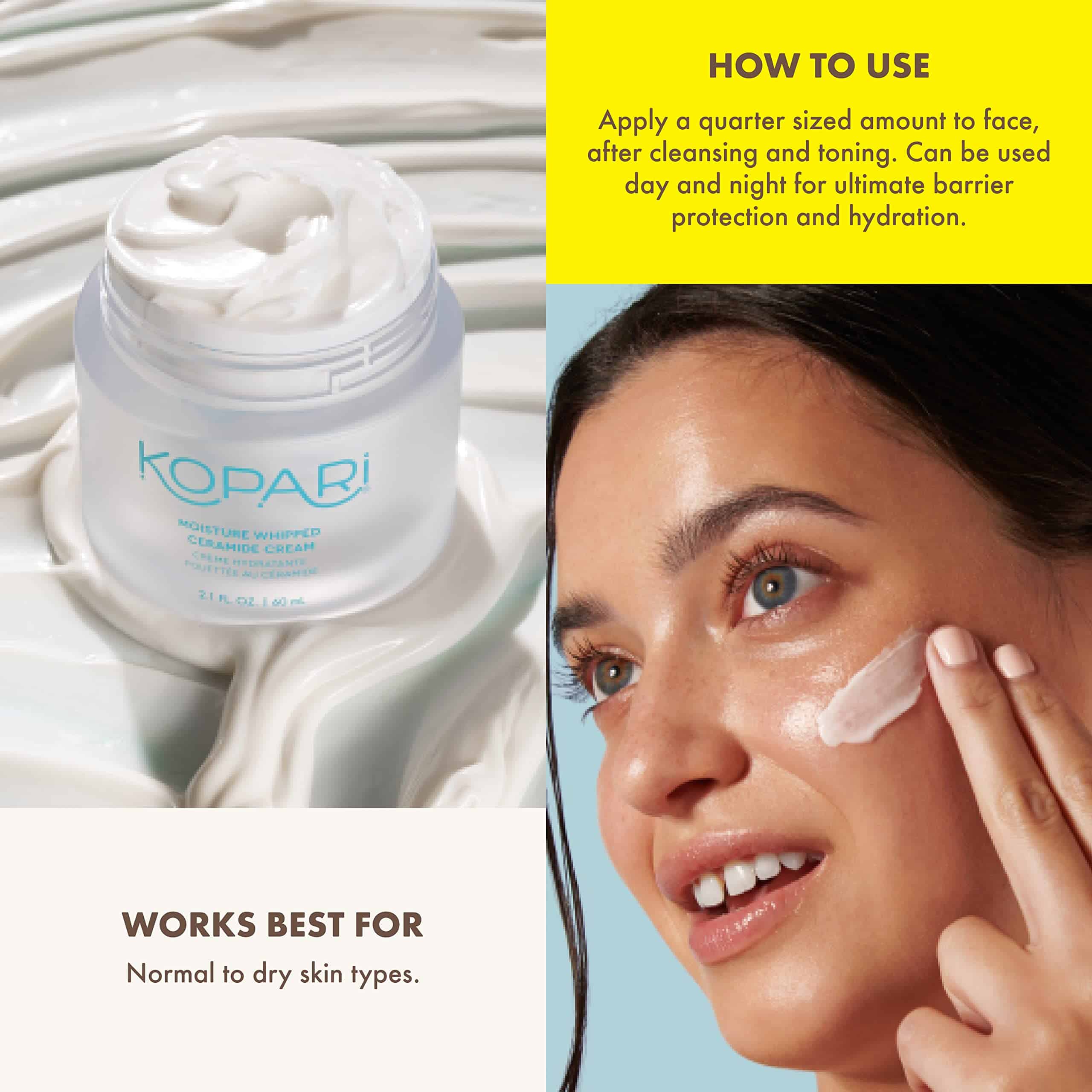 Crema de ceramida batida hidratante Kopari | Hidrata y - Imagen 6