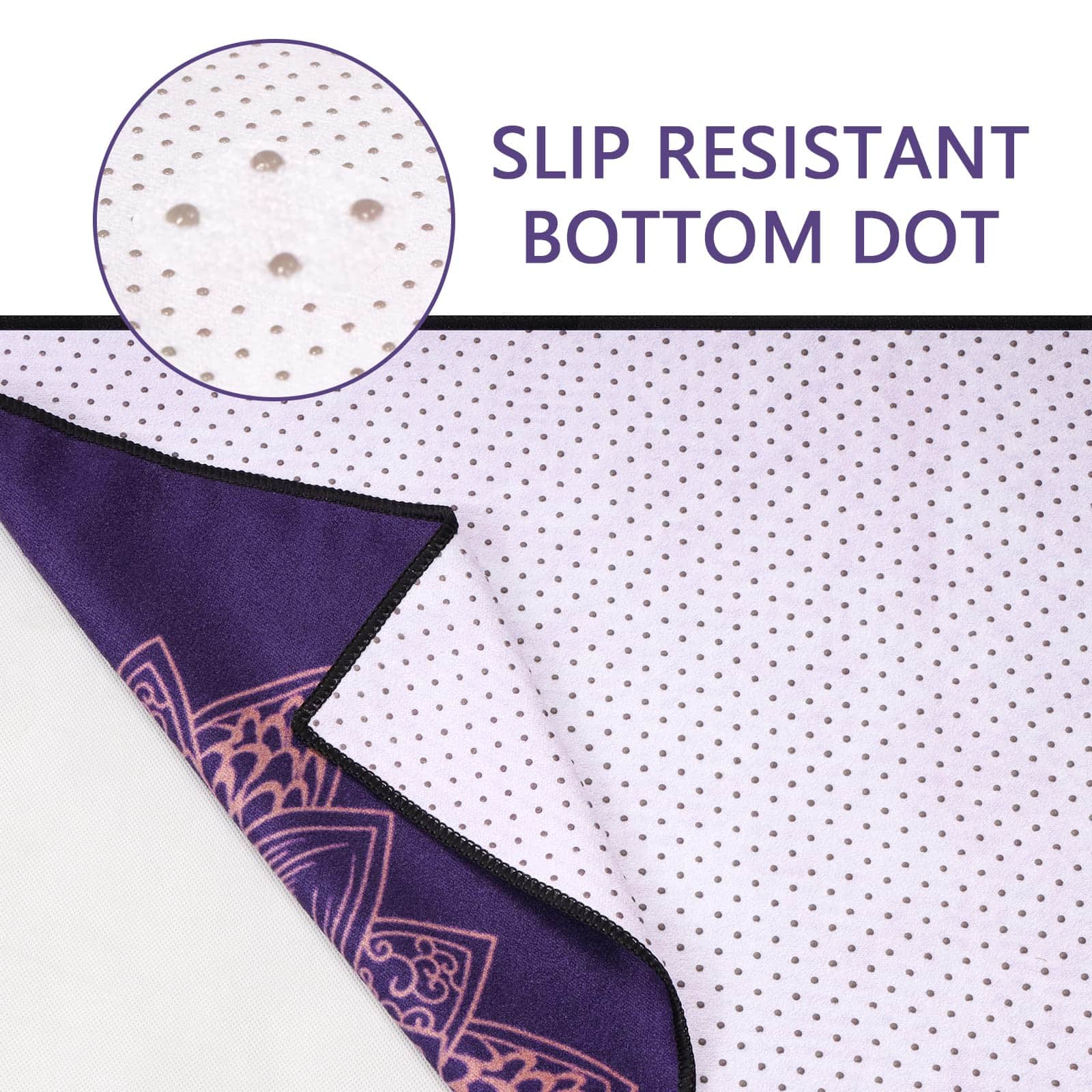 Toalla de Yoga Antideslizante Keemi - Manta de Microfibra - Imagen 5