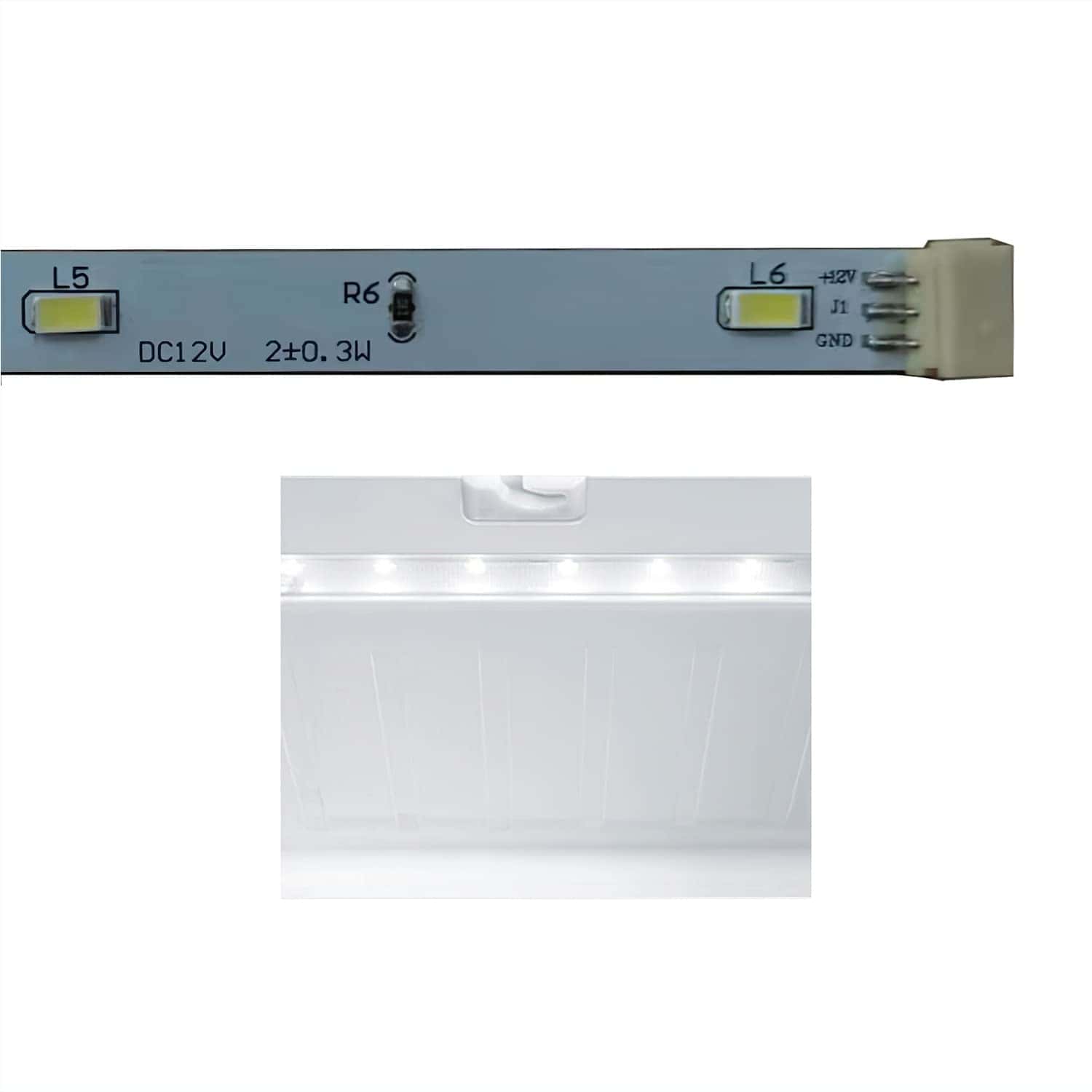 Barra de Luz LED PCB 0064001621 para Refrigerador Haier - Imagen 5