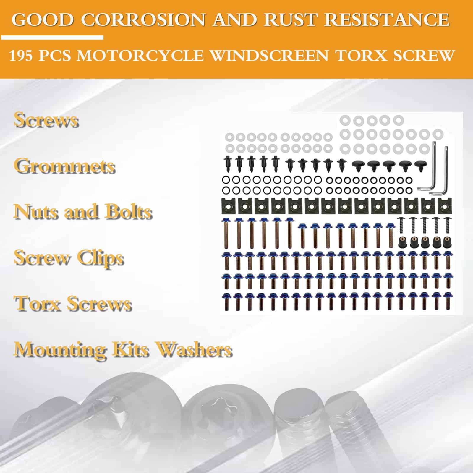 Kit de pernos de acero inoxidable BAIONE Worldmotop para - Imagen 8