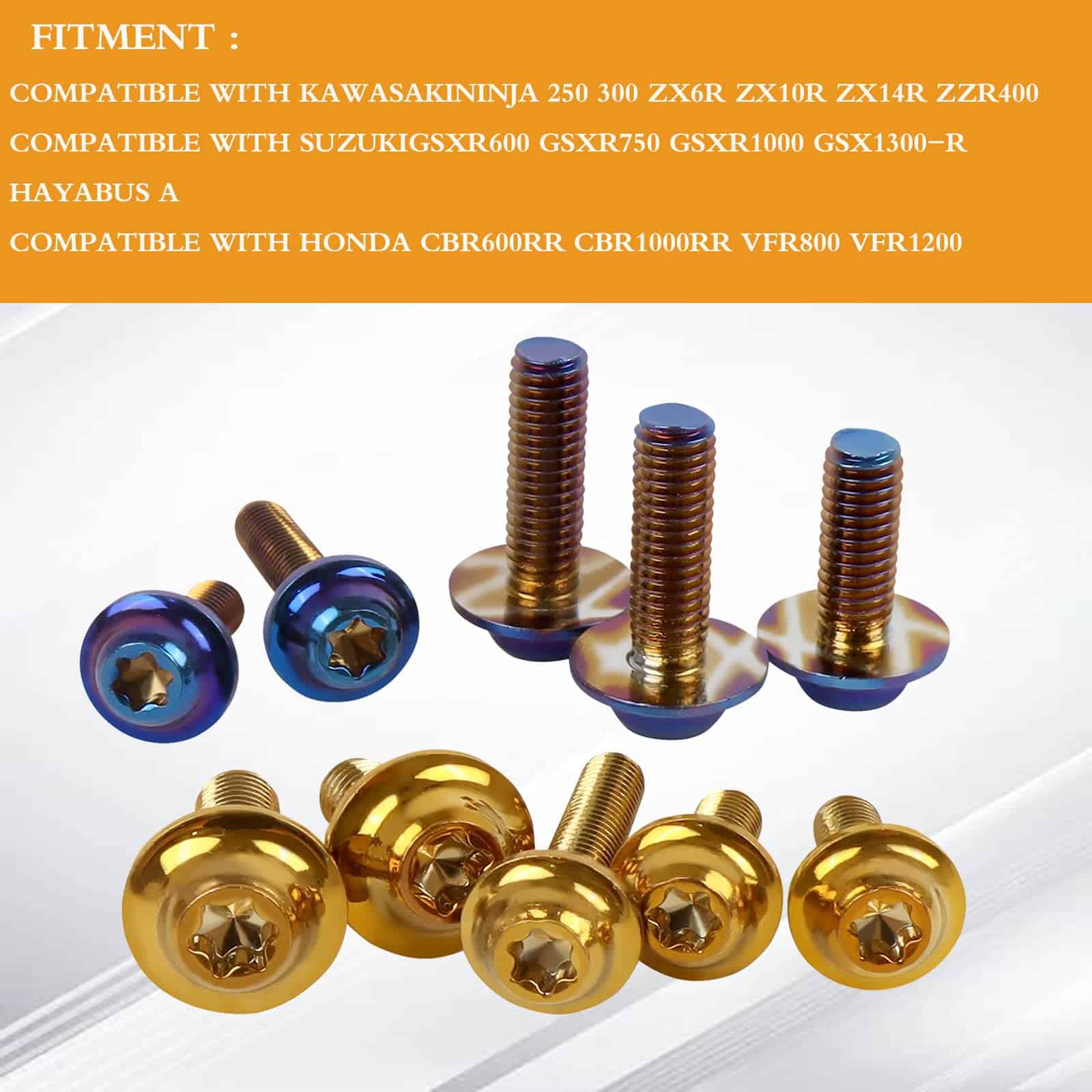 Kit de pernos de acero inoxidable BAIONE Worldmotop para - Imagen 9