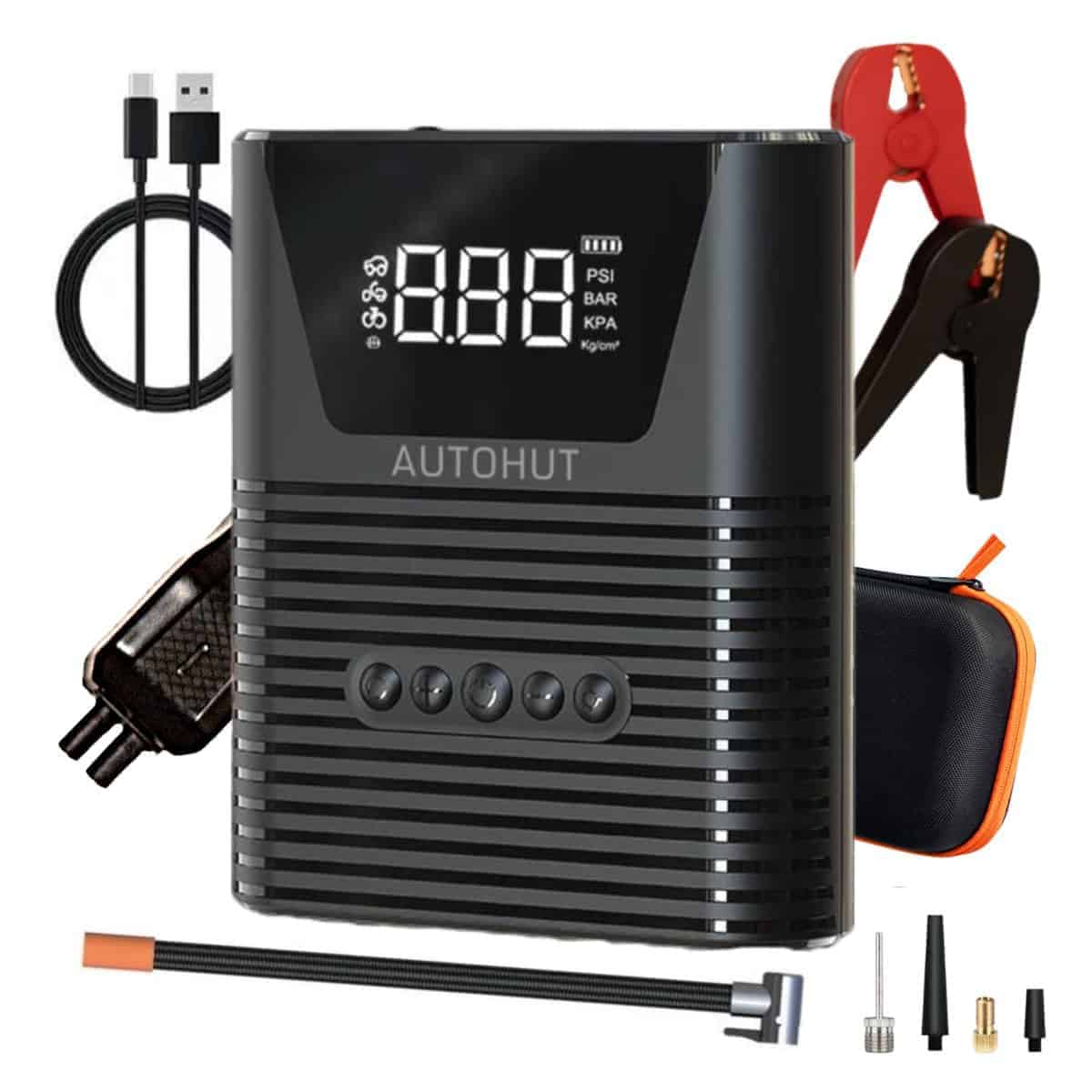 Compresor de aire portátil AUTOHUT con arrancador -